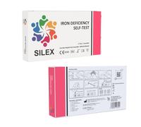 SILEX™ Iron Testing Kit - Iron Deficiency Test Kit. FDA Approved - Designed for Easy at Home Use - 1 Test Per Box. Reliable Method to Detect Anemia Conveniently.