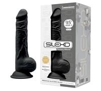 SILEXD 9.5-Inch Realistic Silicone Dual Density Dildo with Suction Cup with Balls