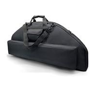 Silfrae Compound Bow Case Soft Bow Padded Case Light-Weight Bow Carry Bag with Arrow Pocket (Black Pro, L)