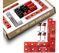 Silginnes 90 Degree Positioning Squares Right Angle Clamps for Woodworking - 2 Pack （5.5"*5.5"） Aluminium Alloy Corner Clamp Woodworking Carpenter Clamping Tool for Picture Frame Box Cabinets Drawers