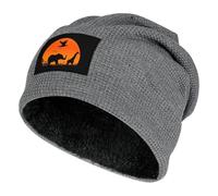 Silhouette African Animals Sunset Beanie Hats Winter Warm Skull Pullover Cap Cozy Knit Cap for Men And Women Gifts