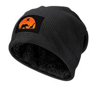 Silhouette African Animals Sunset Beanie Hats Winter Warm Skull Pullover Cap Cozy Knit Cap for Men And Women Gifts