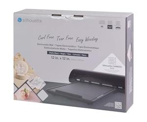 Silhouette America Electrostatic Cutting Mat 12''X12''-Black ESMTBLK