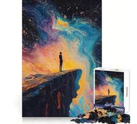 Silhouette at The Edge Jigsaw Puzzles for Adults1000 Piece Sharp Logic Toy Together Fun Tight Cut Memorable Gift 50x75cm