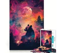 Silhouette Galaxy Jigsaw Puzzles for Adults 1000 Pieces Strengthen Recall Soothing Fun Quality Edge Lovely Present 50x75cm
