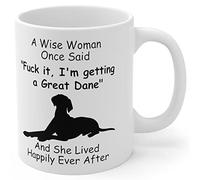 Silhouette Great Dane Gifts For Women Dog Mom Birthday Gift For Pup Owner Who Loves Puppy Doggo Lovers Coffee Mug Funny Mother's Day 2025 Christmas Fun Quote Cup White 11oz