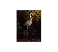 Smart-Solar Garden Sculpture Silhouette Heron – Solar LED Outdoor Light