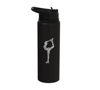 Silhouette Icon Figure Skater Gear | Figure Skating Stainless Steel Insulated Water Bottle