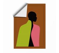 Silhouette in Contrasts Minimalist Unframed Wall Art Print A1 (84.1×59.4cm), Wall Decor for Living Room, Bedroom, Office & Home, Art Gift