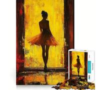 Silhouette in Yellow 1000 Piece Jigsaw Puzzles for Adults Sharp Logic Toy Home Leisure Tight Cut Heartfelt Gift 38x26cm