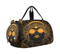 Silhouette Mars Tarot Boy's Gym Duffel Bag with Shoes Compartment Large Capacity Weekender Overnight Dance Bag for Boys and Girls bulto de viaje