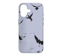 Silhouette Of A Flock Of Seagulls Over Water Vector Case for iPhone 17