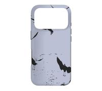 Silhouette Of A Flock Of Seagulls Over Water Vector Case for iPhone 17 Pro