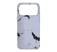 Silhouette Of A Flock Of Seagulls Over Water Vector Case for iPhone 17 Pro Max