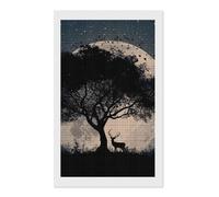 Silhouette of an Old Tree Diamond DIY Painting Kits Square Full Drill Digital Art Craft for Home Office Wall Decor