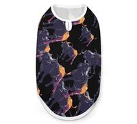 Silhouette of Bull Fashion Dog Shirts Printing Pet Clothes Sleeveless Pets Vest for Dogs Puppy Cats 2XL