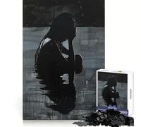 Silhouette of Sorrow Jigsaw Puzzle 1000 Piece for Teenagers Recall Upgrade Relax Mind Clear Cut Fine Art Piece 50x75cm