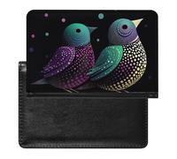 Silhouette of Two Birds Passport Cover Protector Rfid Blocking Passport Holder Id Card Holder Secure Travel Wallet Organizer for Passport Tickets Credit Cards, style, One Size