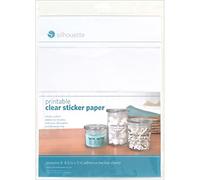Silhouette Printable Sticker Paper 8.5x11 8/Pkg-Clear