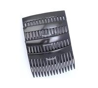 Silhouette Strand Invisible Grip Hair Combs - Set of 4 Tortoiseshell French Combs for Strong, Hidden Hold in Fine Hair | Bridal Wedding & Everyday Updo Essentials (7cm)