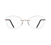 Silhouette The Dawn Demo Rimless 5573/KE Women's Glasses, Gold, Size 56