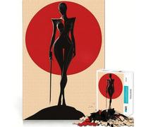 Silhouette Warrior 1000 Piece Jigsaw Puzzles for Adults Sharp Logic Toy Home Leisure Tight Cut Heartfelt Gift 50x75cm