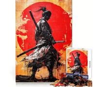 Silhouette Warrior Graffiti Artwork 1000 Pieces Jigsaw Puzzles for Adults Think Smart Toy Quiet Fun Accurate Cut 38x52cm