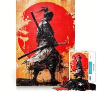 Silhouette Warrior Graffiti Artwork 1000 Pieces Jigsaws Adults Puzzles Gifts Mind Skill Toy Quiet Fun Design Assembly 50x75cm