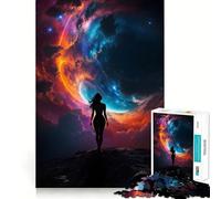 Silhouette Woman Galaxy 1000 Piece Jigsaw Puzzles for Adults Pure Logic Toy Soothing Fun Sharp Cut Amazing Present 38x52cm