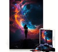 Silhouette Woman Galaxy 1000 Piece Jigsaw Puzzles for Adults Pure Logic Toy Soothing Fun Sharp Cut Amazing Present 38x52cm