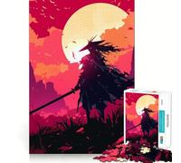 Silhouetted Warrior Jigsaw Puzzles for Adults1000 Piece Sharp Logic Toy Together Fun Tight Cut Memorable Gift 50x75cm