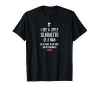 Silhouetto Of A Man Mango Funny Song Lyric Silhouette Design T-Shirt