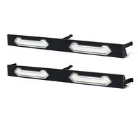 SILHUP Daytime Running Light For Toyota For Tacoma SR SR5 2024 2025 Front Grill LED White Amber Blue Red Warning Daylights DRL 2x2 Grille Lights(Clear Lens White)