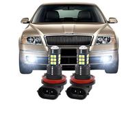 SILHUP Front Bumper Fog Light 2X For Skoda For Octavia MK2 A5 2004-2013 2005 2006 2007 2008 2009 2010 2011 2012 LED Front Fog Lamp Car Light Bulbs Front Fog Lights