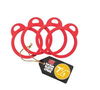 Sili Saw Blade Sleeves (7-1/4" 4 Pack) - Red Metal Sili Saw Blade Accessory for Table, Circular, Miter & Plunge Saw Blades