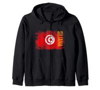 Siliana Tunisia Flag Shirt For Tunisians Men, Women, Kids Zip Hoodie