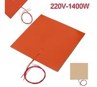 Silic Heater Pad, 350x350mm 1400W 220V for Printer Heated Bed Heating Fast Warm-up Suitable for 3D Printing Enthusiasts