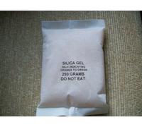 SILICA GEL ORANGE SELF-INDICATING 5 X 250gm SACHETS COLOUR CHANGE FOR CAMERAS LENS etc