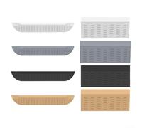 Silica Gel Threshold Bar for Sweeping Robot, 58cm Climbing Pad Step Slope Bar, Splicing Design Enhances Obstacle Crossing Ability, Flexible Width Matching Accessory(black-58cm)