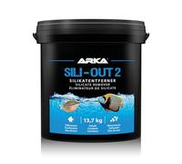Silicate remover aquarium - ARKA Sili-Out 2 20 L - eliminates silicate, phosphate & yellowing compounds - stabilises water parameters without pH drop - for marine & freshwater tanks - with filter bag