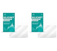 Silicnet Silicone Net Dressing Non-Adherent, Flexible, and Breathable Dressing for Delicate Skin - Ideal for Surgical Wounds 10x15cm 5pc (Pack of 2)