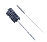 Silicon carbide ball-head brush Popular 25MM Flexible Ball Cylinder Hone Brush CNC Drill Accessory Silicon Carbide Surface Finishing Deburring Blending(20MM Grit320)