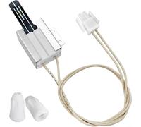 Silicon Carbide Burner Ignitor for Gas Range | Silicon carbide core, long-lasting spark, fits gas stoves, white plastic body, reliable ignition