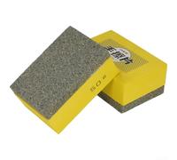 Silicon Carbide Hand Polishing Pads For Tile Marble Edge Grinding With Multi Grit Options From 50 To 400 For Stone Glass Metal Surfaces Yellow Color Compact Ergonomic Design Manual Tool Kit(50 Grit)