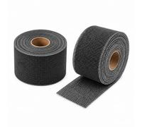 Silicon Carbide Sanding Rolls, 60/80 Grit,2 Pack Double-Sided Open Mesh Plumbing Sanding Cloth, 1-1/2 in x 10 yd Each, Abrasive Roll for Copper Pipe, Metal, Wood, Plastic and DIY Surface Preparation