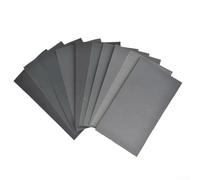 Silicon Carbide Sandpaper Kit 15pcs Wet Dry Capable Sheets with Grits 200 400 600 800 1000 1200 1500 2500 3000 for Automotive Wood and Metal Prep