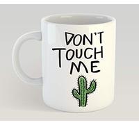 Silicon Crafts Funny Don't Touch Me Mug Sarcastasmic Cactus Mug Gift for Brother Sister Friends Don't Touch My Mug Funny Gift UK Coffee Tea Mug
