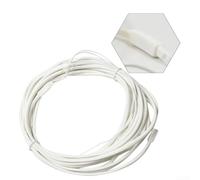Silicon Heater Wire 220V 1M Anti Freeze Pipe Cable for Water Pipes Drain Gutter Frost Protection Heating Element White 30W(30w)