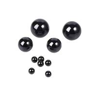 Silicon Nitride Ceramic Balls G5, 10.0mm - Black Precision Balls for Bearings, Radial & Deep Groove Bearings, Wear-Resistant (Pack of 5)