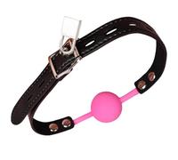 Silicon Open Mouth Ball Gag Bondage Fetish Lockable Harness Restraints BDSM